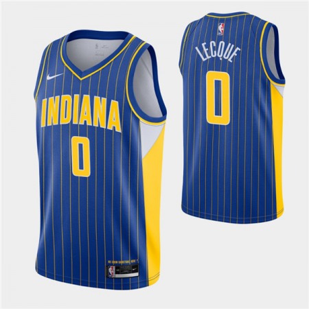 Men's Indiana Pacers #0 Jalen Lecque 2020-21 Royal City Edition Swingman Stitched Jersey