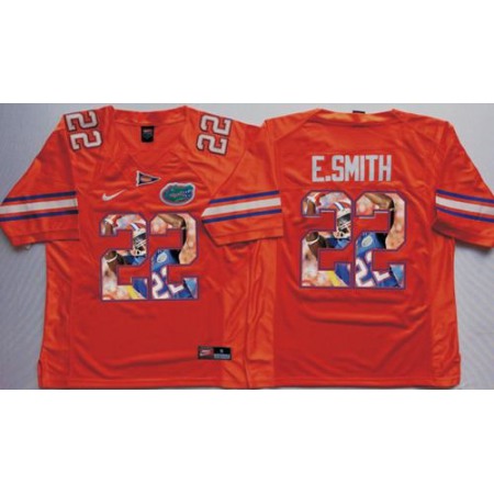 Gators #22 Emmitt Smith Orange Player Fashion Stitched NCAA Jersey