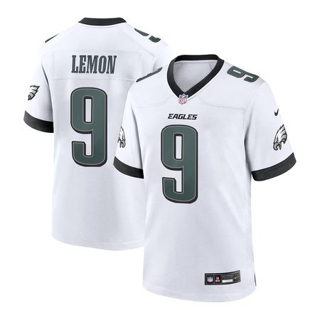 Men's Philadelphia Eagles #9 Makai Lemon White 2026 NFL Draft Game Jersey
