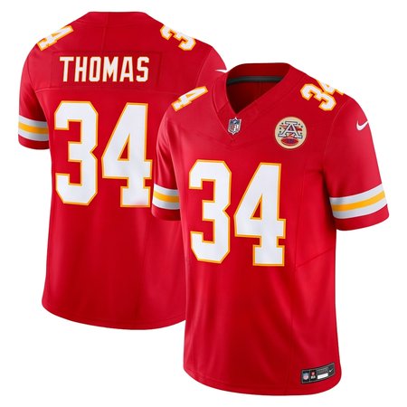 Men's Kansas City Chiefs #34 R Mason Thomas Red 2026 NFL Draft Vapor F.U.S.E. Limited Jersey
