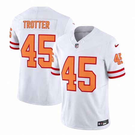 Men's Tampa Bay Buccaneers #45 Josiah Trotter White 2026 NFL Draft Vapor F.U.S.E. Limited Jersey