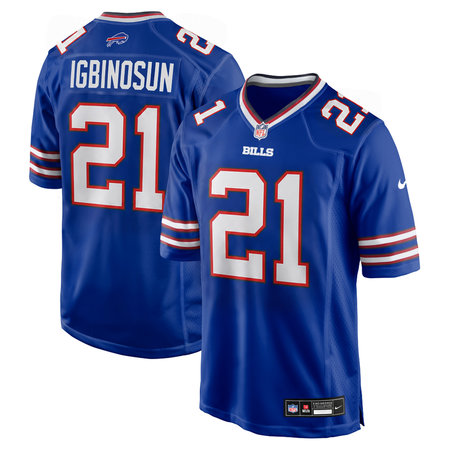 Men's Buffalo Bills #21 Davison Igbinosun Royal 2026 NFL Draft Game Jersey
