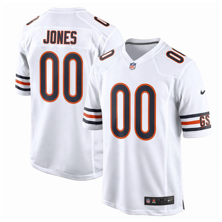 Men's Chicago Bears #54 Logan Jones White 2026 NFL Draft Game Jersey