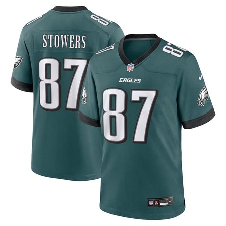 Men's Philadelphia Eagles #87 Eli Stowers Green 2026 NFL Draft Game Jersey