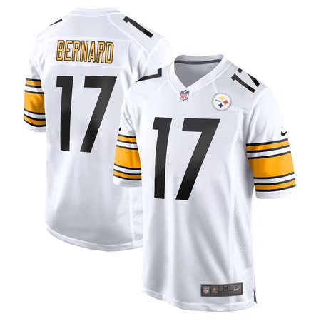 Men's Pittsburgh Steelers #17 Germie Bernard White 2026 NFL Draft Game Jersey
