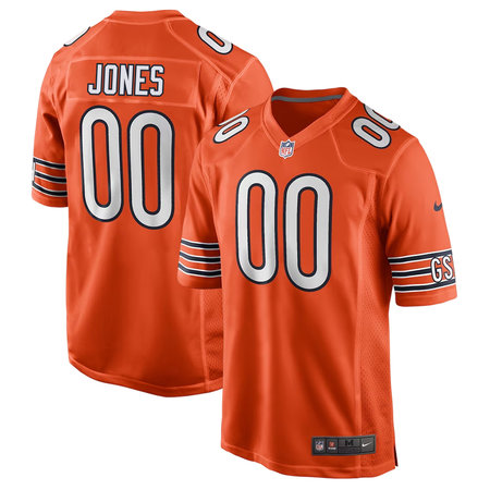 Youth Chicago Bears #54 Logan Jones Orange 2026 NFL Draft Game Jersey