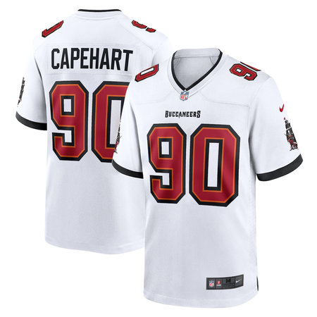 Men's Tampa Bay Buccaneers #90 DeMonte Capehart Nike White Game Jersey
