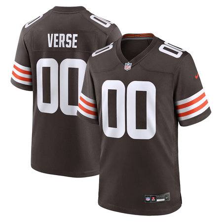 Men's Cleveland Browns Jared Verse Nike Brown Nike Game Jersey