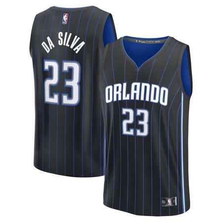 Men's Orlando Magic Tristan da Silva Black 2024 NBA Draft Fast Break Player Jersey - Icon Edition