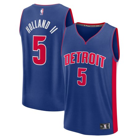 Youth Detroit Pistons Ron Holland Blue 2024 NBA Draft Fast Break Player Jersey - Icon Edition