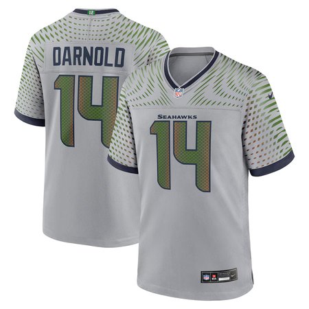 Youth Seattle Seahawks #14 Sam Darnold Gray Rivalries Collection F.U.S.E. Vapor Limited Stitched Jersey