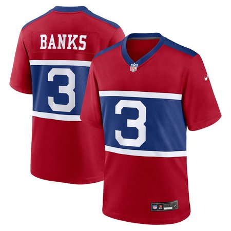 Men's New York Giants Deonte Banks Nike Century Red Alternate Player Game Jersey