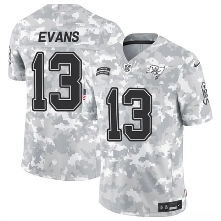 Men's Tampa Bay Buccaneers #13 Mike Evans 2024 F.U.S.E Arctic Camo Salute to Service Limited Stitched Football Jersey