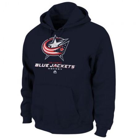 Columbus Blue Jackets Majestic Critical Victory VIII Fleece Hoodie Navy Blue