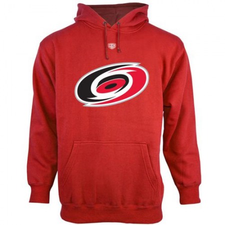 Carolina Hurricanes Old Time Hockey Big Logo with Crest Pullover Hoodie Red