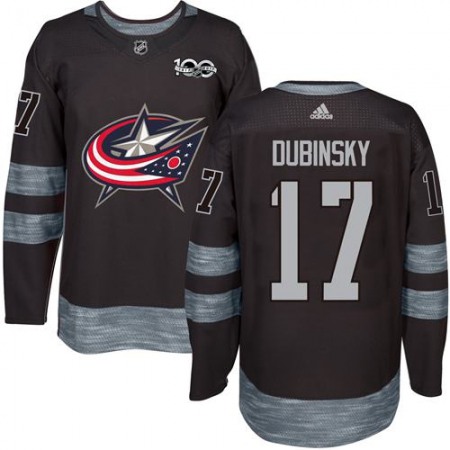 Blue Jackets #17 Brandon Dubinsky Black 1917-2017 100th Anniversary Stitched NHL Jersey