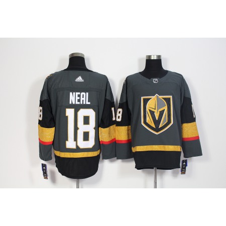 Men's Adidas Vegas Golden Knights #18 James Neal Grey Stitched NHL Jersey