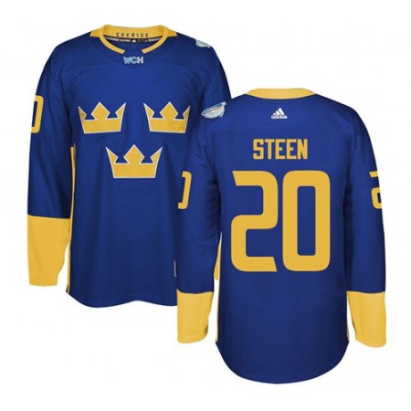 Team Sweden #20 Alexander Steen Blue 2016 World Cup Stitched NHL Jersey