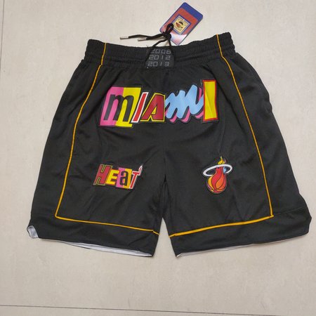 Miami Heat Black Shorts